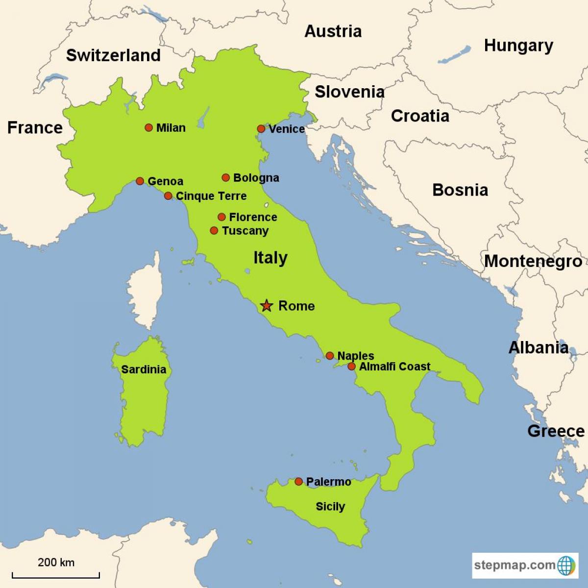 Main Cities In Italy