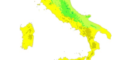 Mapa Itálie klimatu