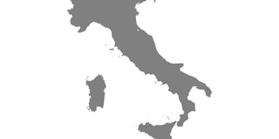 Mapa Itálie vektor