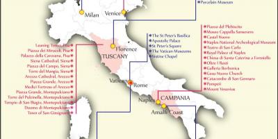 Mapa Itálie muzeum