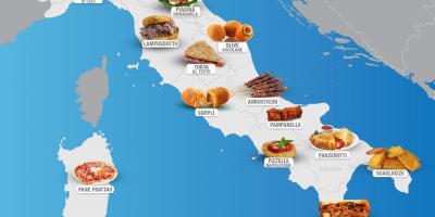 Mapa itlay jídlo