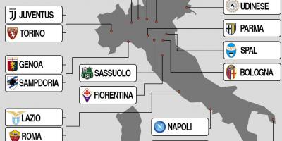 Mapa Itálie stadion